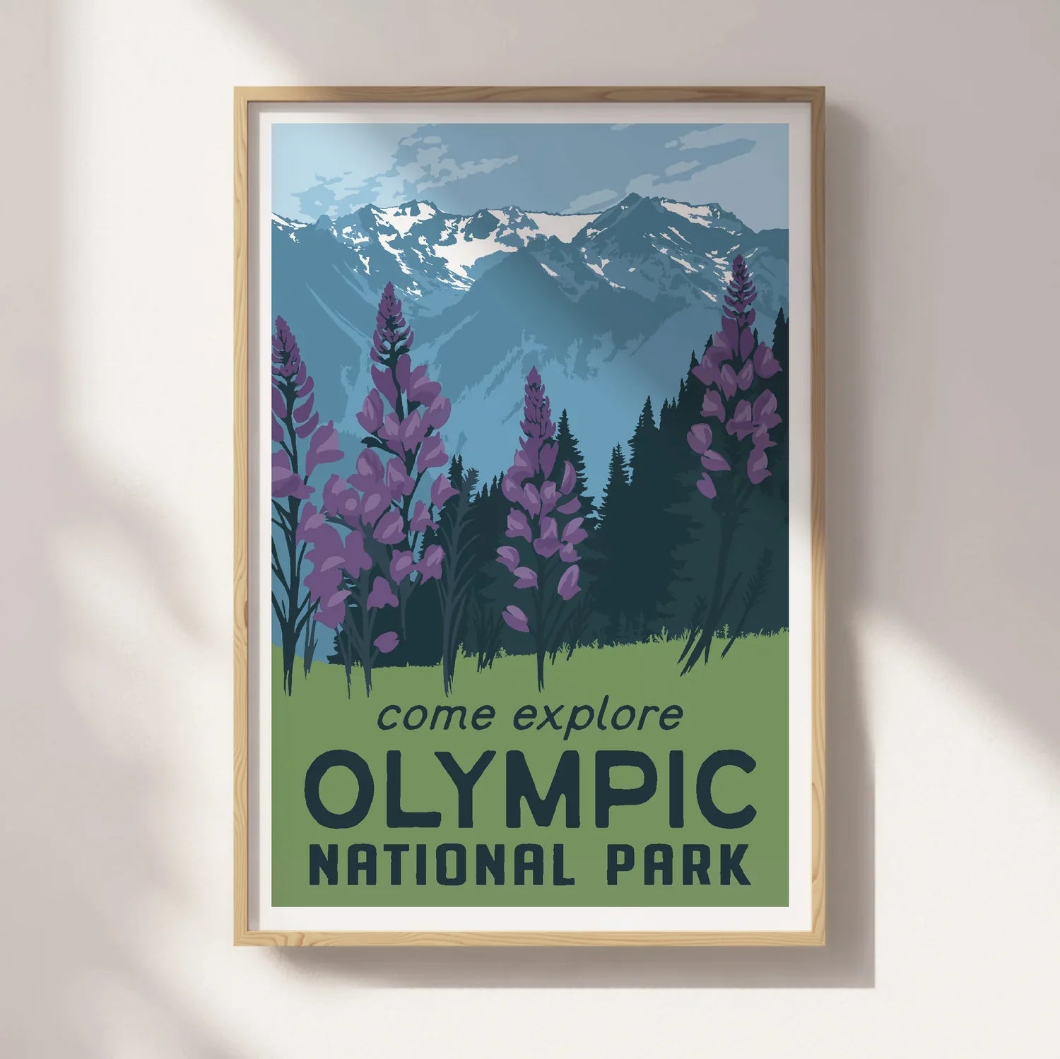 Olympic National Park, Washington Travel Poster