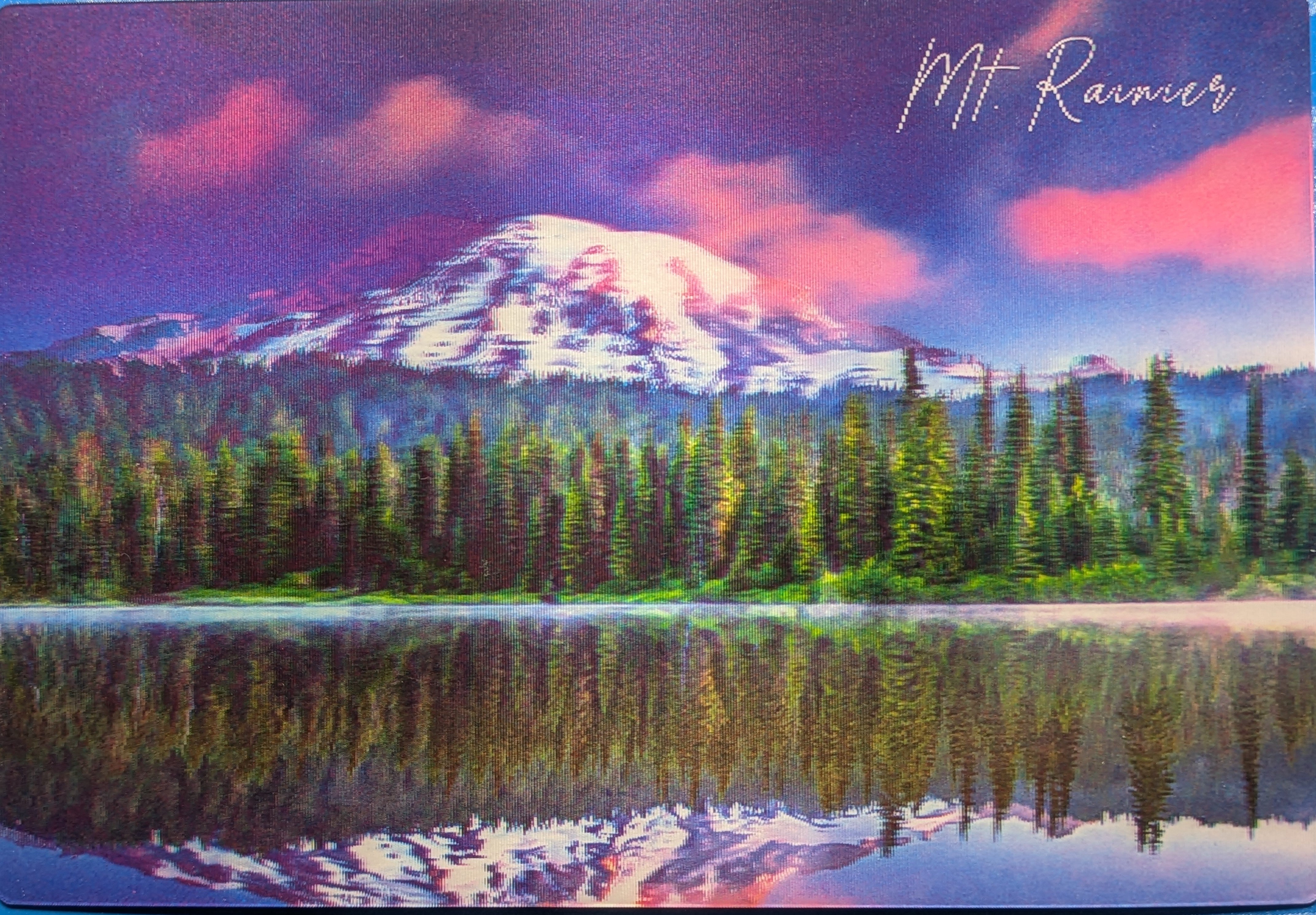 Mt Rainier 3D Postcard