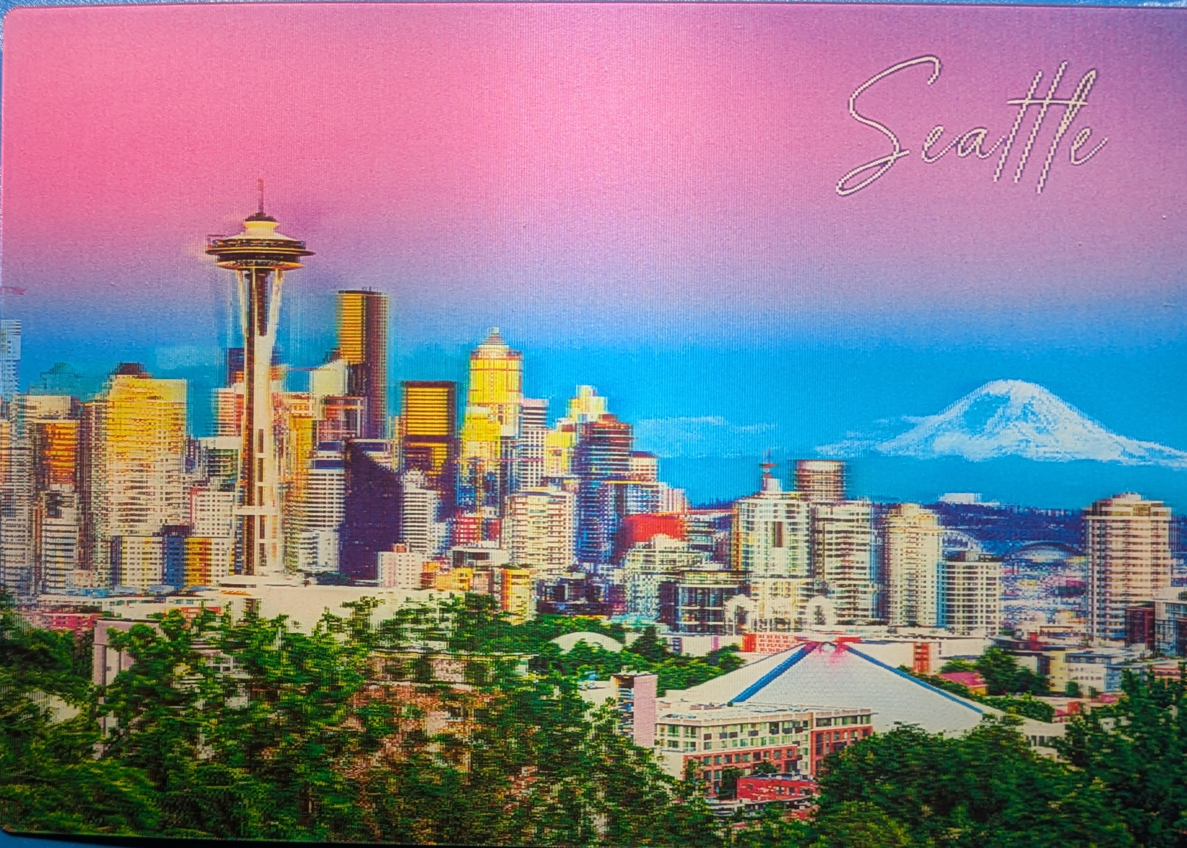 Seattle 3D Postcard