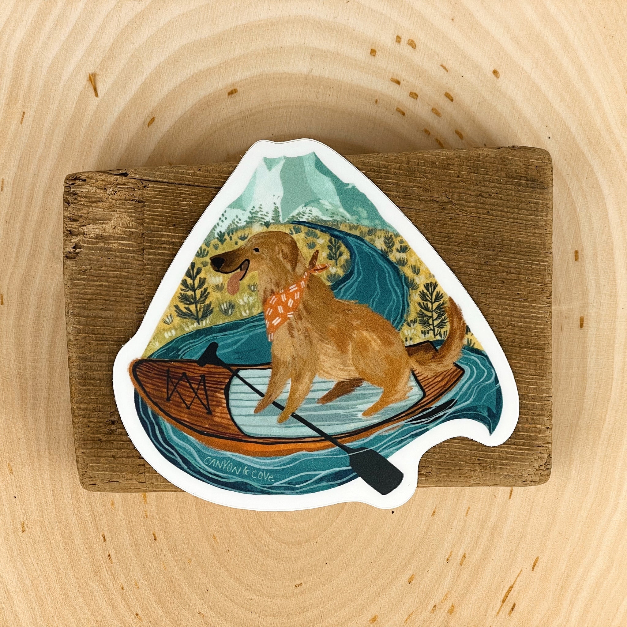 Paddleboard Pup Sticker