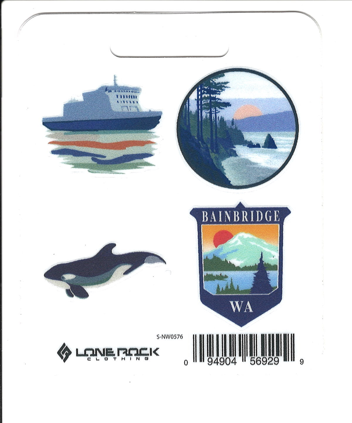Bainbridge Island PNW Sticker Sheet
