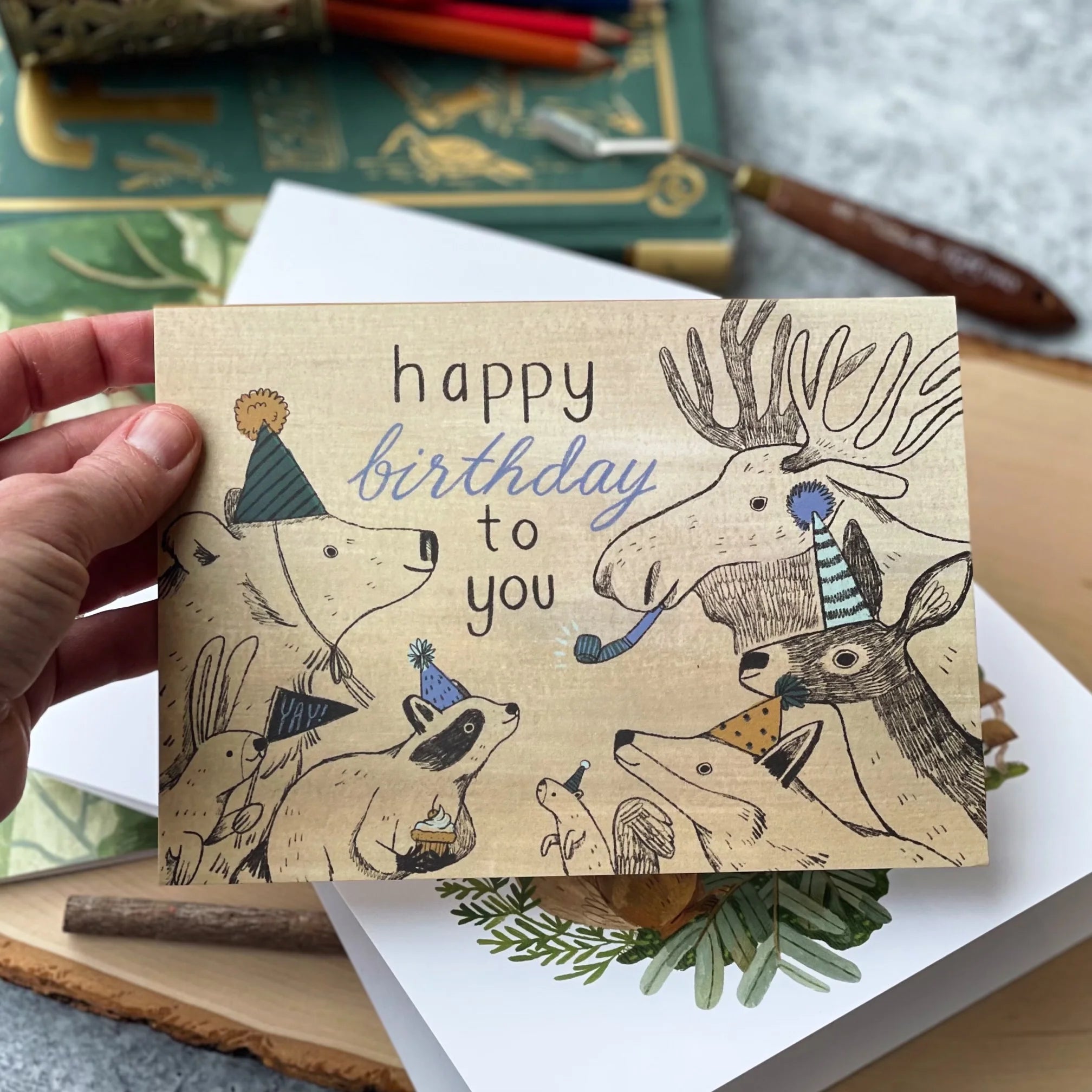 Party in the Wood Card