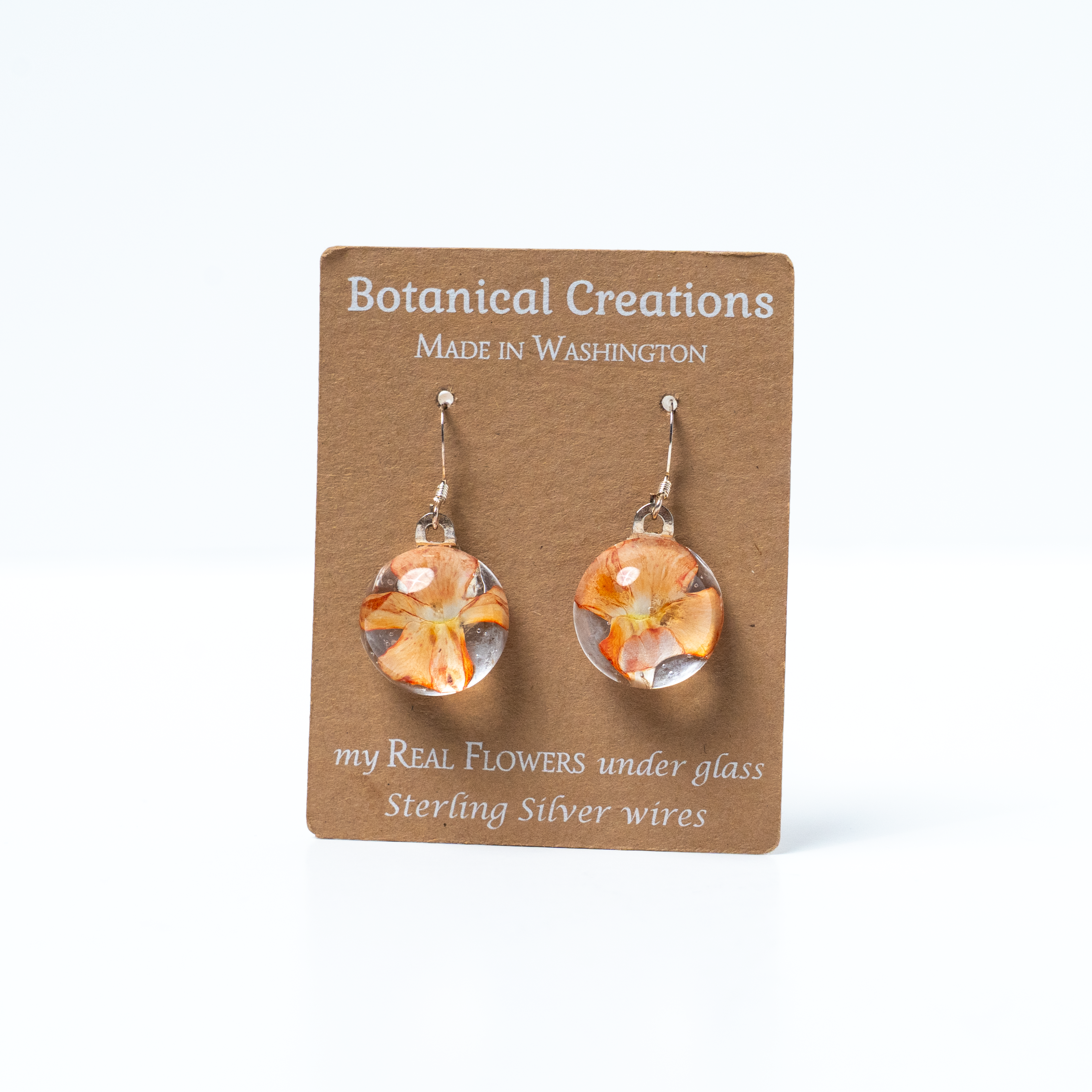 Summer Verbena Dangle Earrings by Botanical Creations