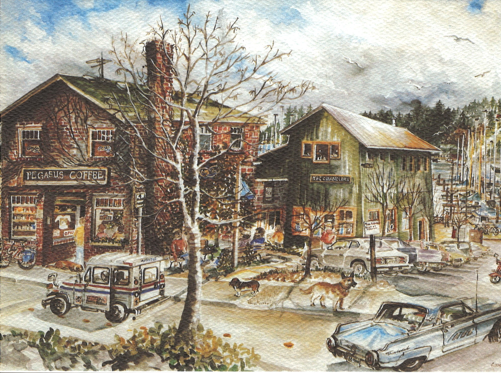 Pegasus Coffee House and Roaster Greeting Card