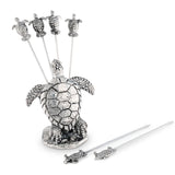 Pewter Sea Turtle Cheese Picks