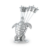 Pewter Sea Turtle Cheese Picks