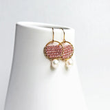 Pearl Seed Bead Earrings