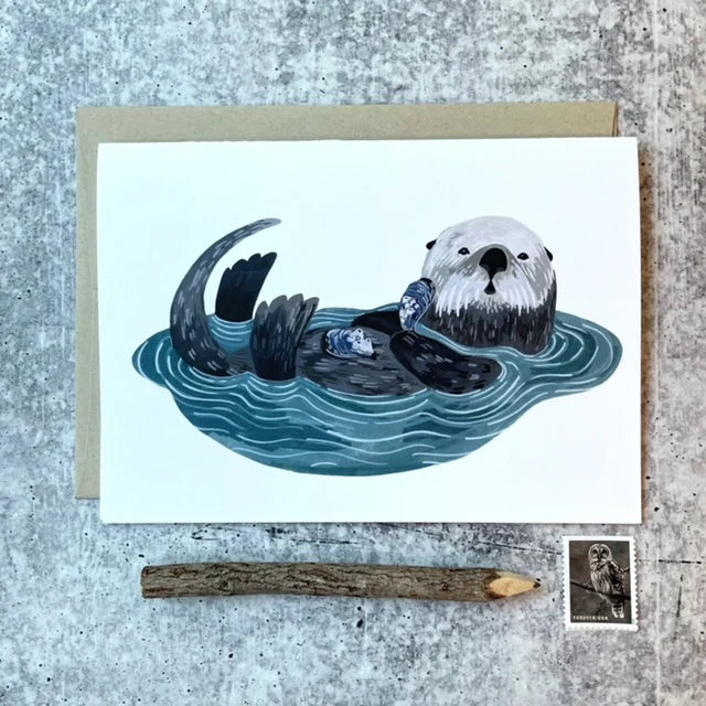 Playful Otter Card