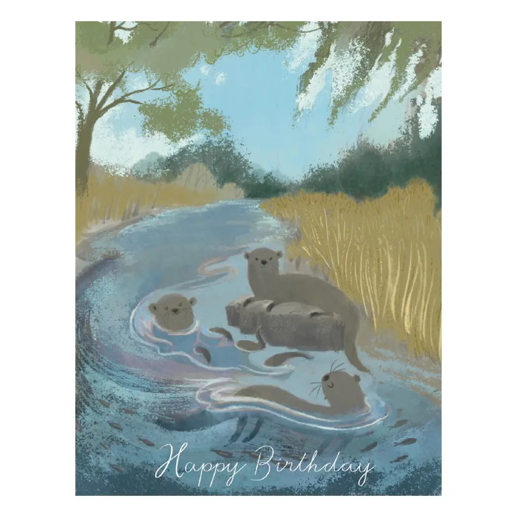 Playful Otters Card