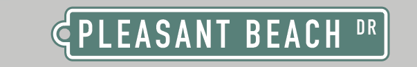 Bainbridge Island Street Sign Keychain