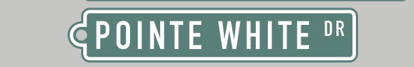 Bainbridge Island Street Sign Keychain