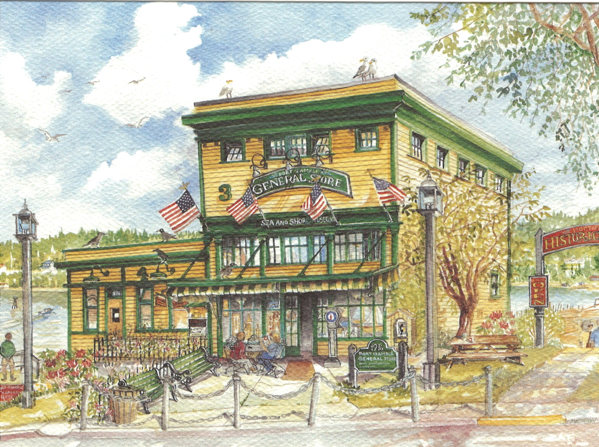 Port Gamble General Store Greeting Card