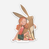 Redhead Hare Greeting Card