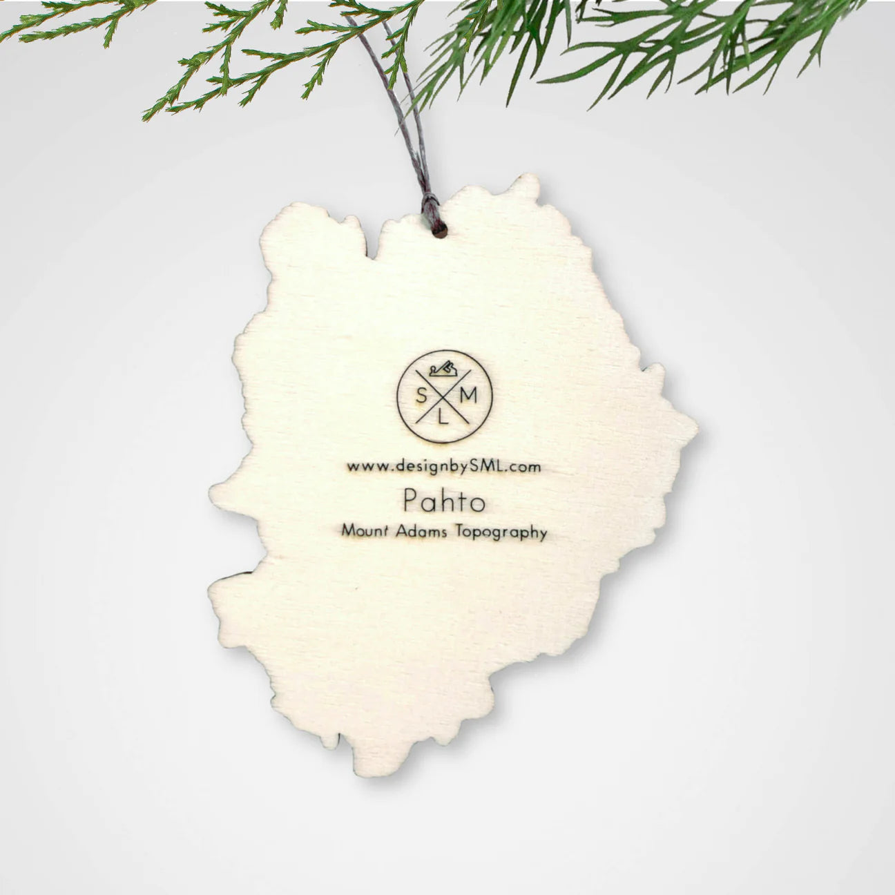 Mount Adams Topography Ornament