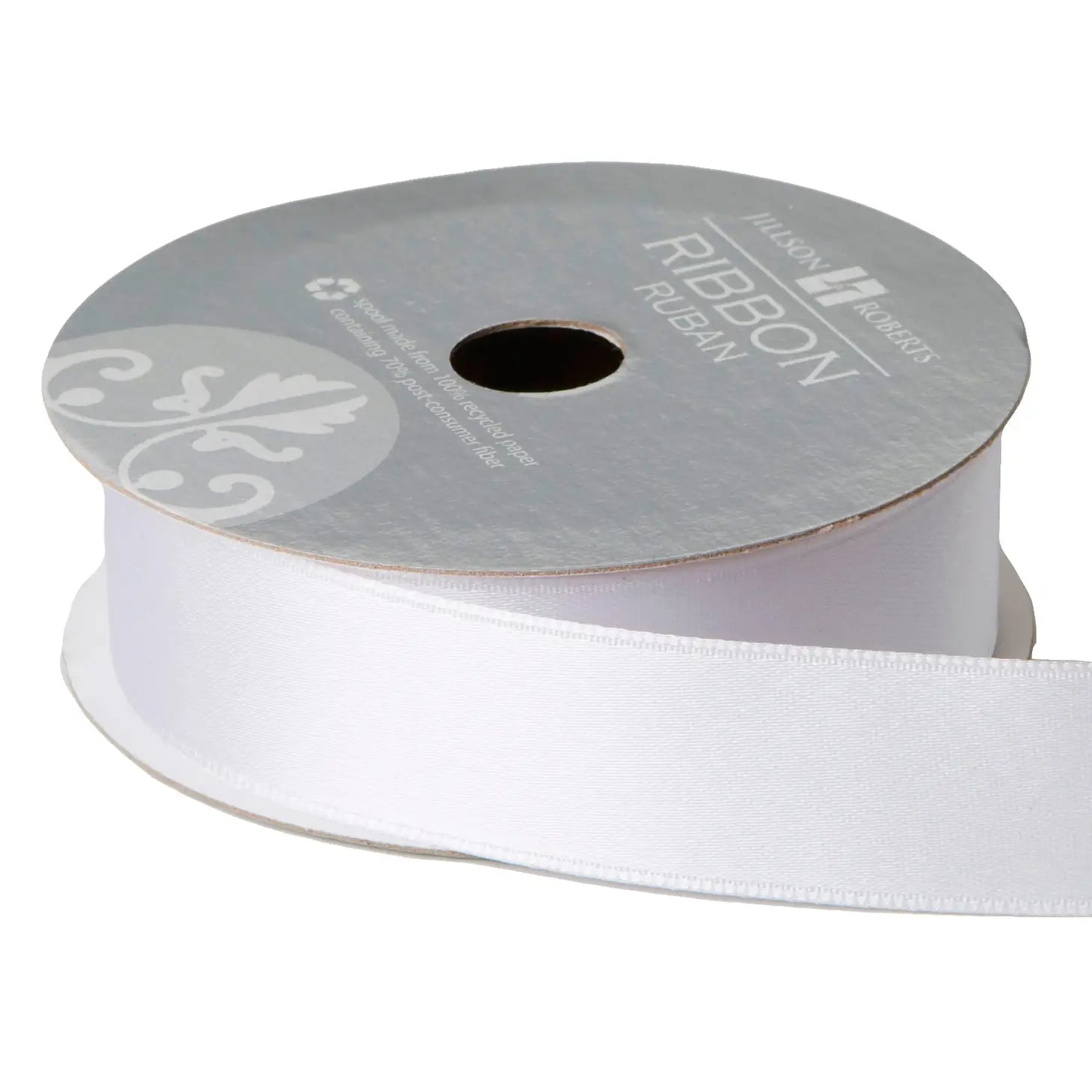 Fancy Satin White Ribbon