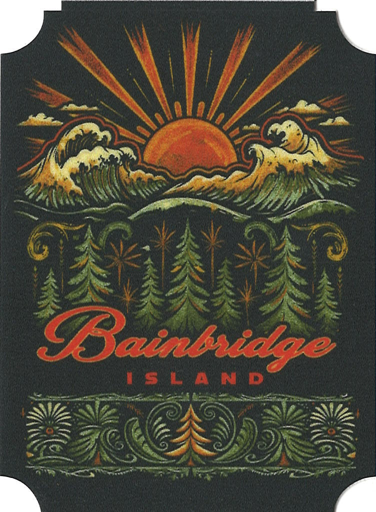 Bainbridge Island Sunset PNW Sticker