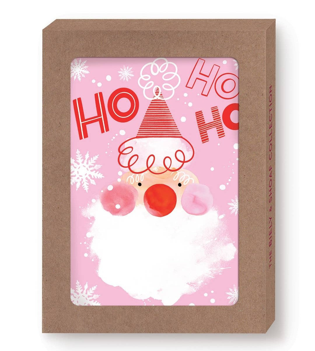 Pink Santa Boxed Holiday Cards