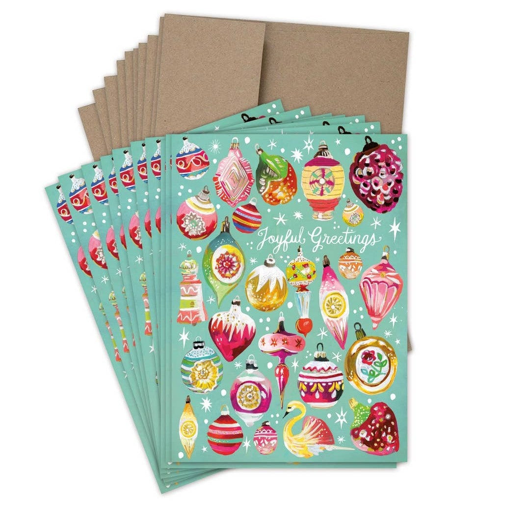Vintage Ornament Boxed Holiday Cards