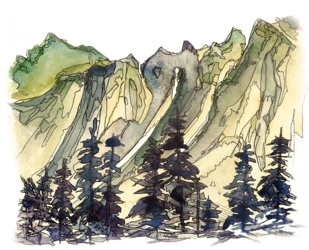 Cascade Mountains Art Prints by Kat Ryalls