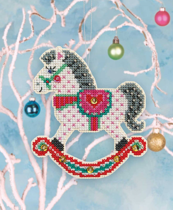 Holiday Horse Cross Stitch Ornament Kit
