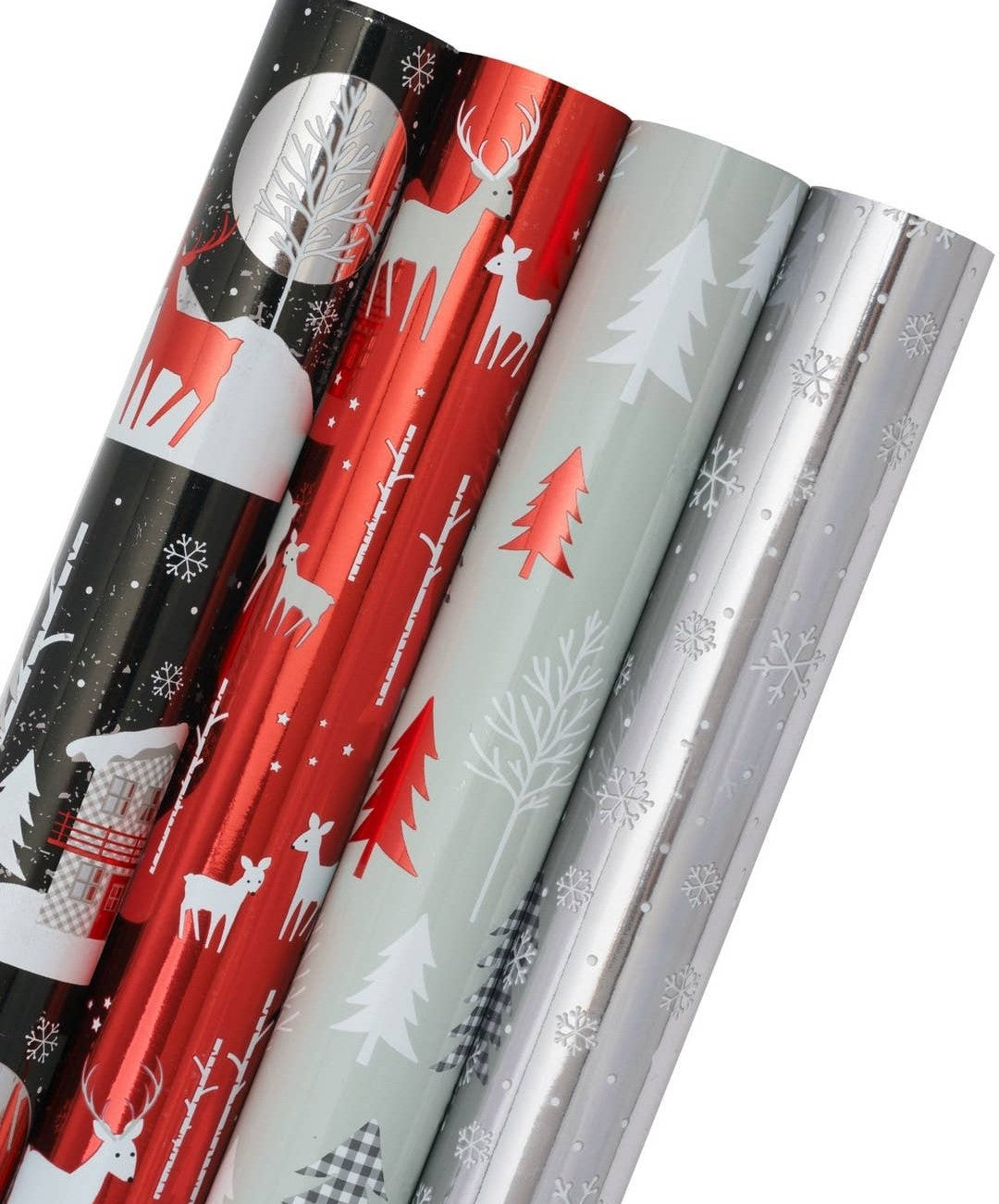 Black Buffalo Foil Wrapping Paper Bundle