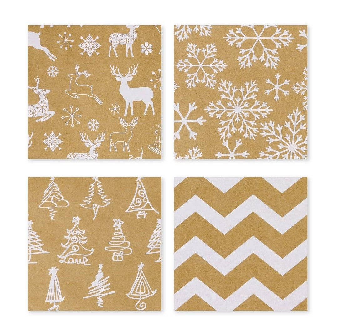 White Kraft Wrapping Paper Bundle