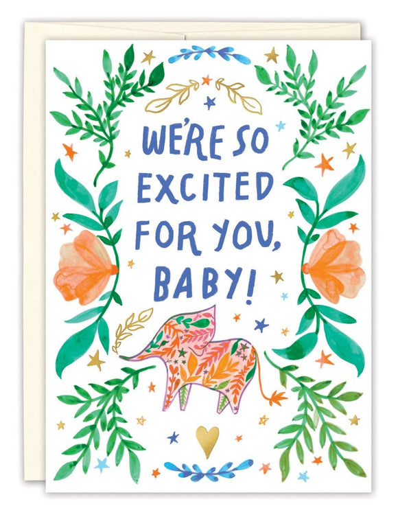 Elephant Baby Greeting Card