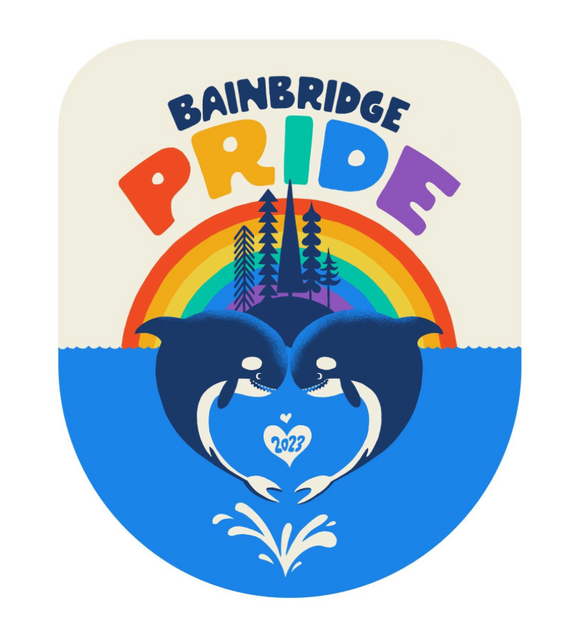 Bainbridge Pride Orcas Sticker