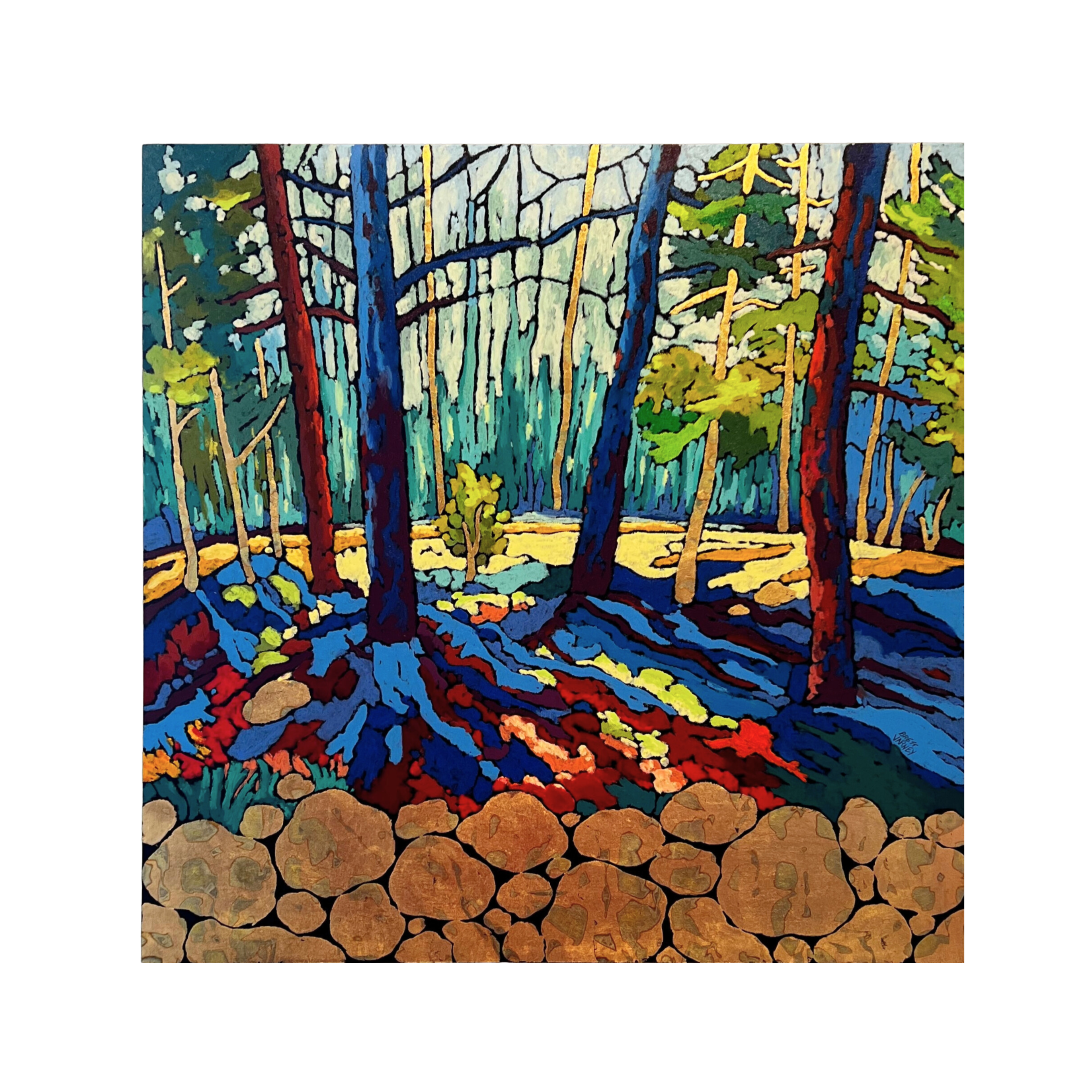 Brett Varney "Shaded Tranquility" Vivid Oil Pastel