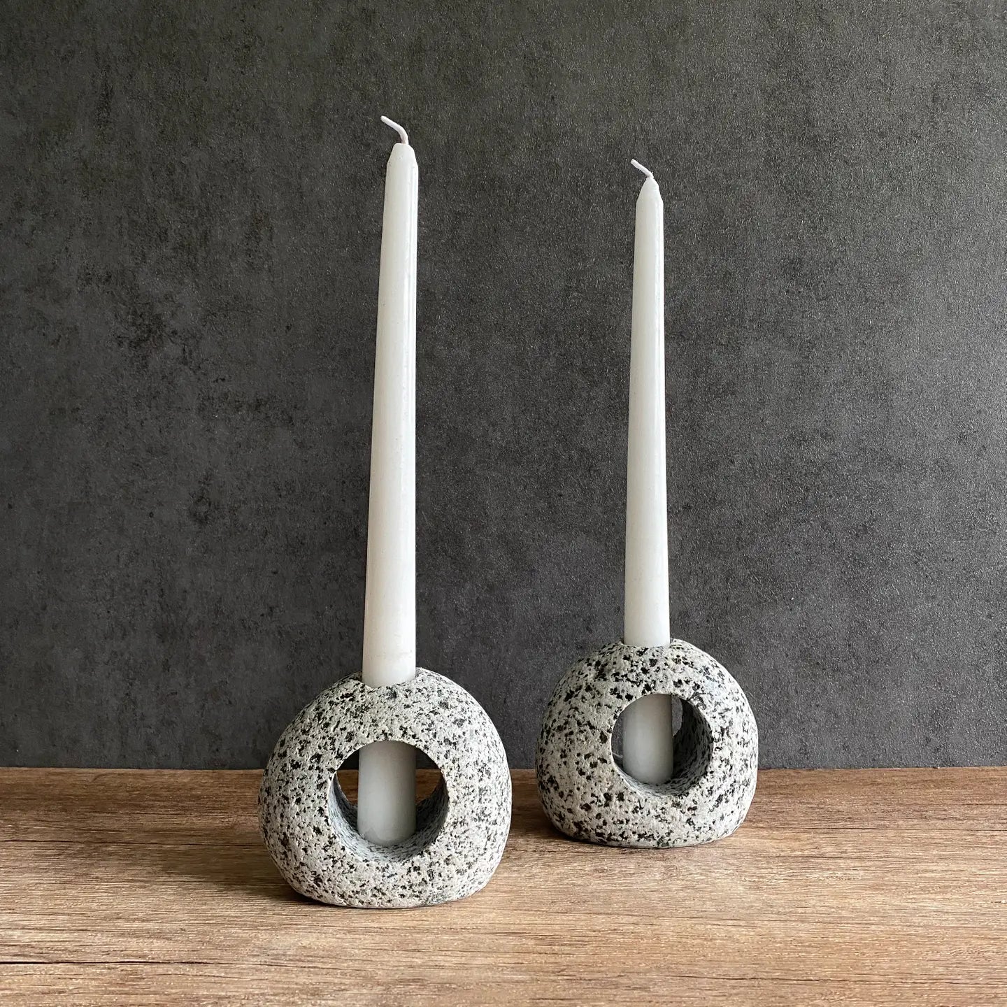 Silhouette Stone Candleholder