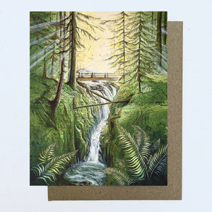 Sol Duc Falls Blank Note Card