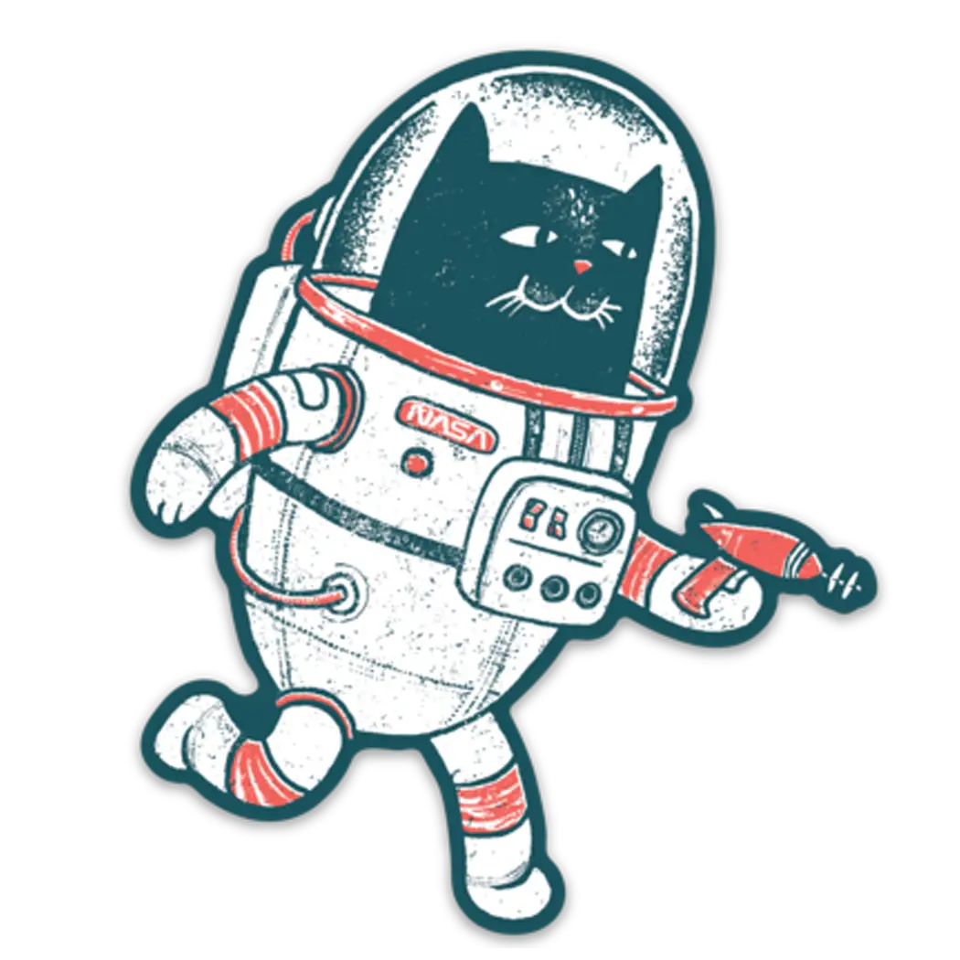 Space Cat Acrylic Magnet