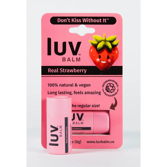 Strawberry LuvBalm World’s Best Natural Vegan Lip Balm