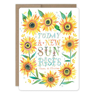 Sunflower Wreath Encouragement Card