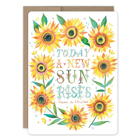 Sunflower Wreath Encouragement Card