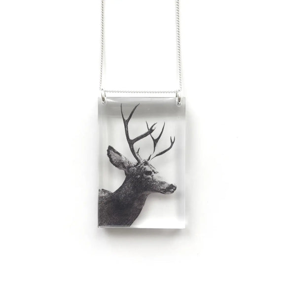 Tall Deer Necklace