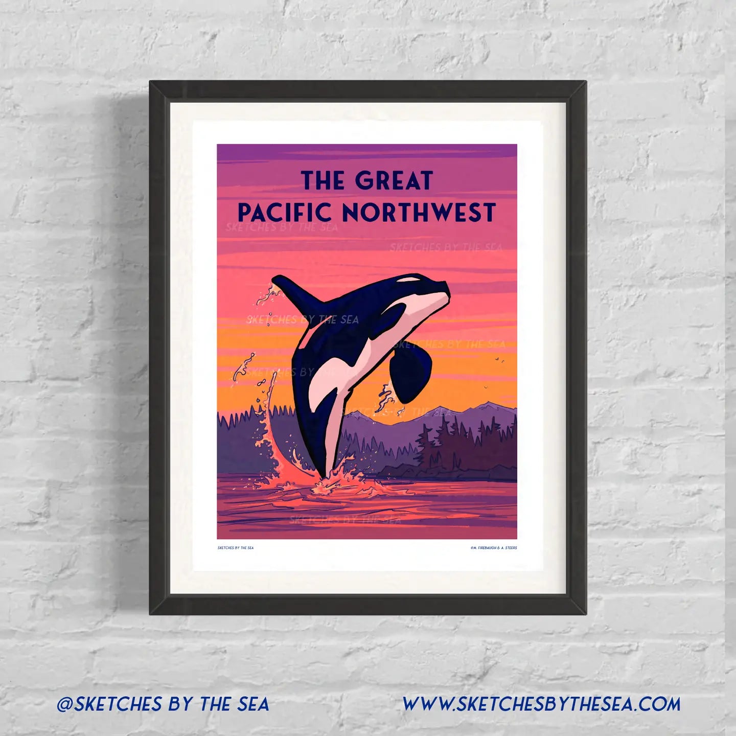 The Great Pacific Northwest Travel Poster