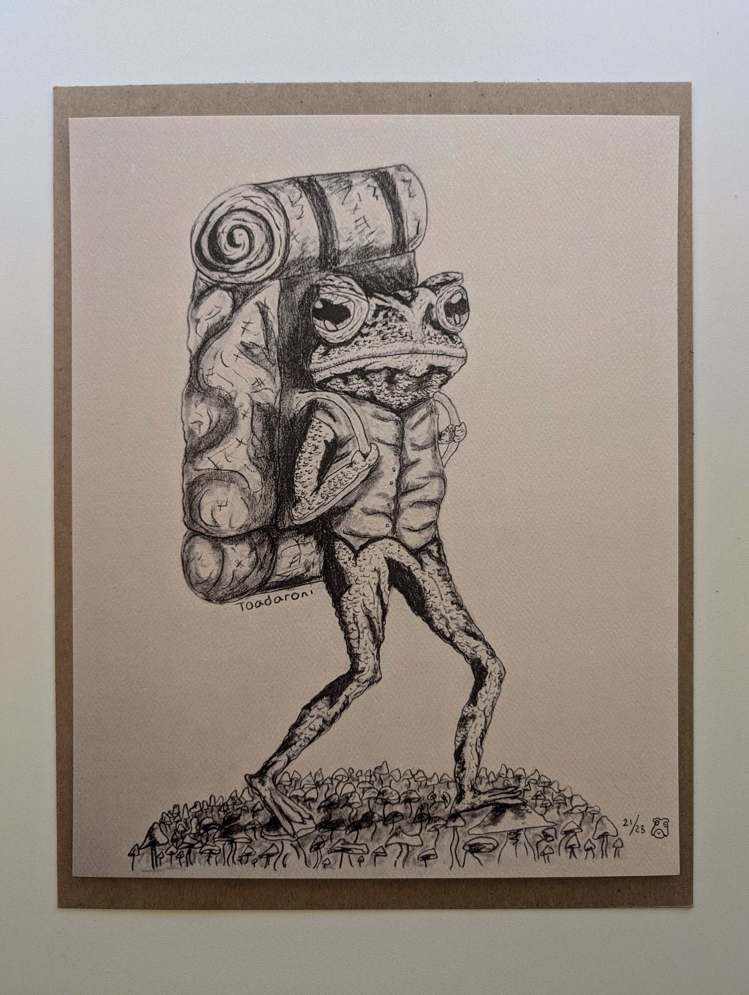 Toad Packing Art Print