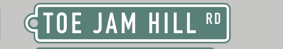 Bainbridge Island Street Sign Keychain