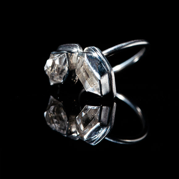 Tumbling Glacier Multi-Stone Ring in Sterling Silver