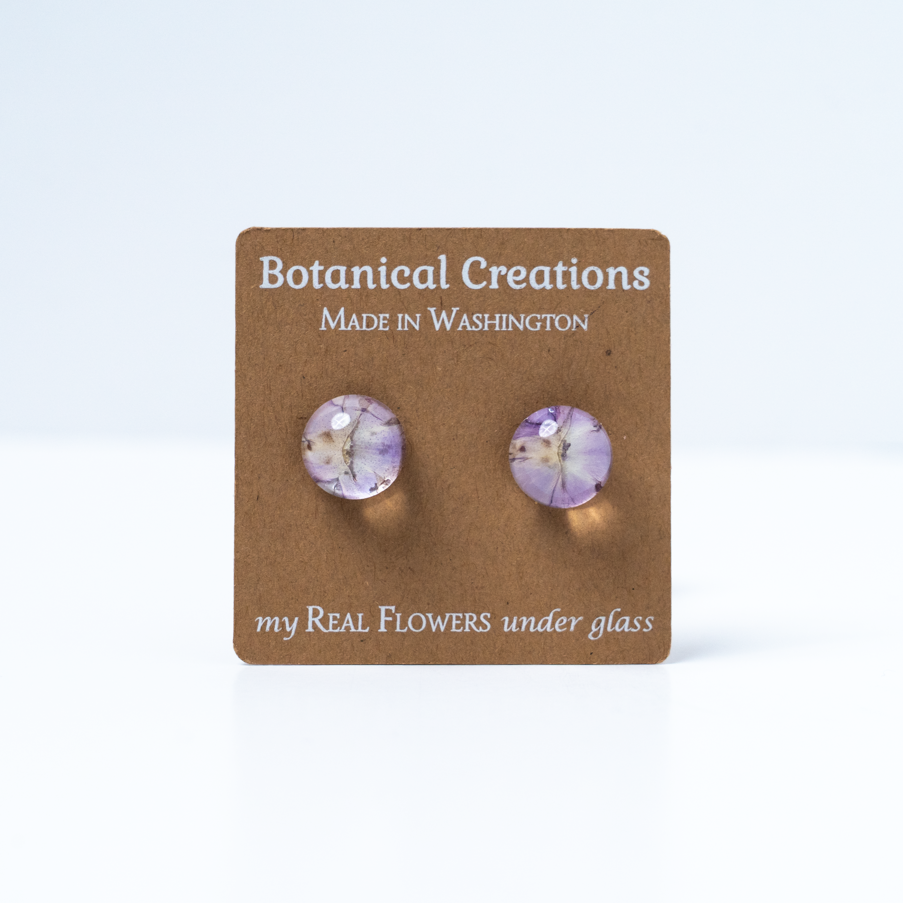 Summer Verbena Stud Earrings by Botanical Creations