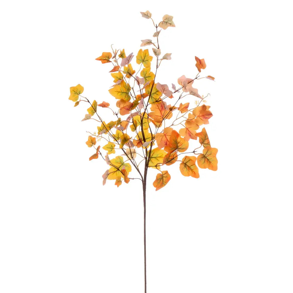32" Fall Orange Leaf Spray
