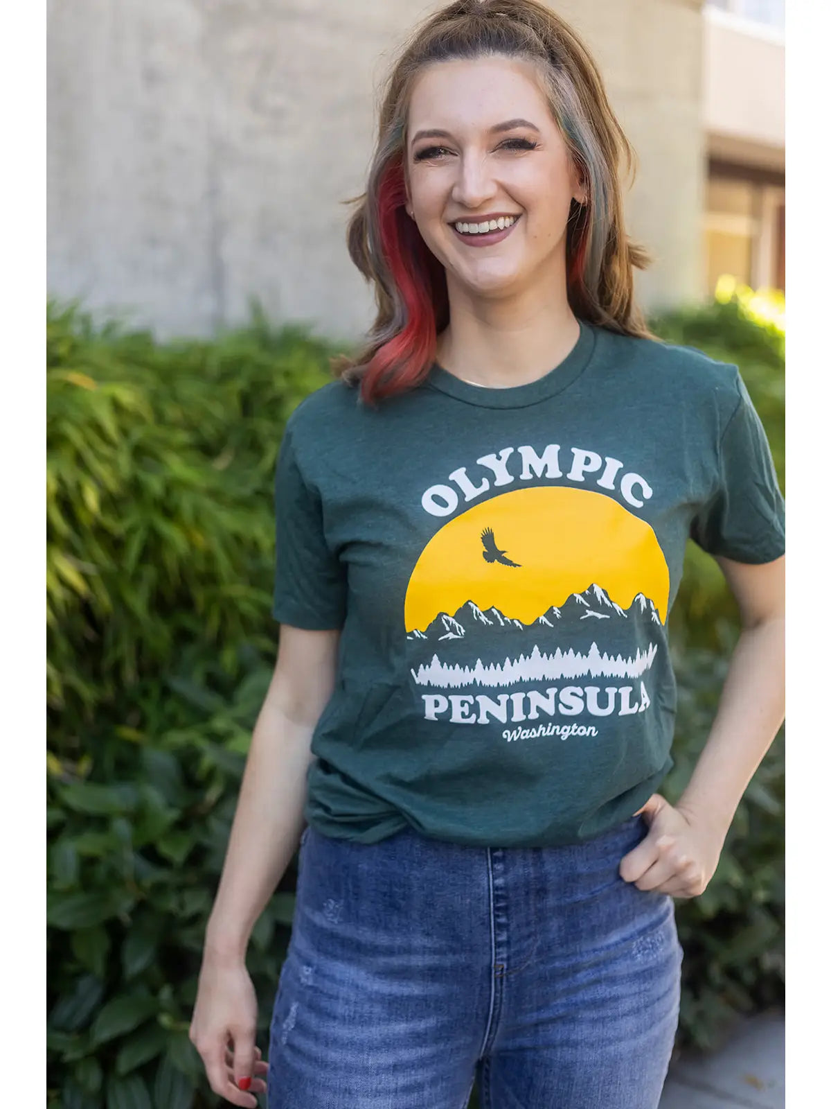 Olympic Peninsula Old School Shirt Green