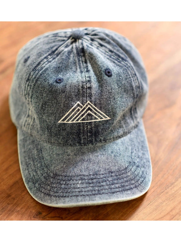 Vintage Snow Wash Dad Hat Navy