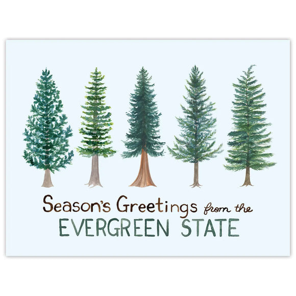 WA State Seasons Greeting Card