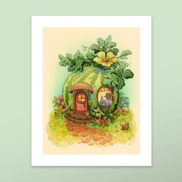 Watermelon House - Fine Art Print