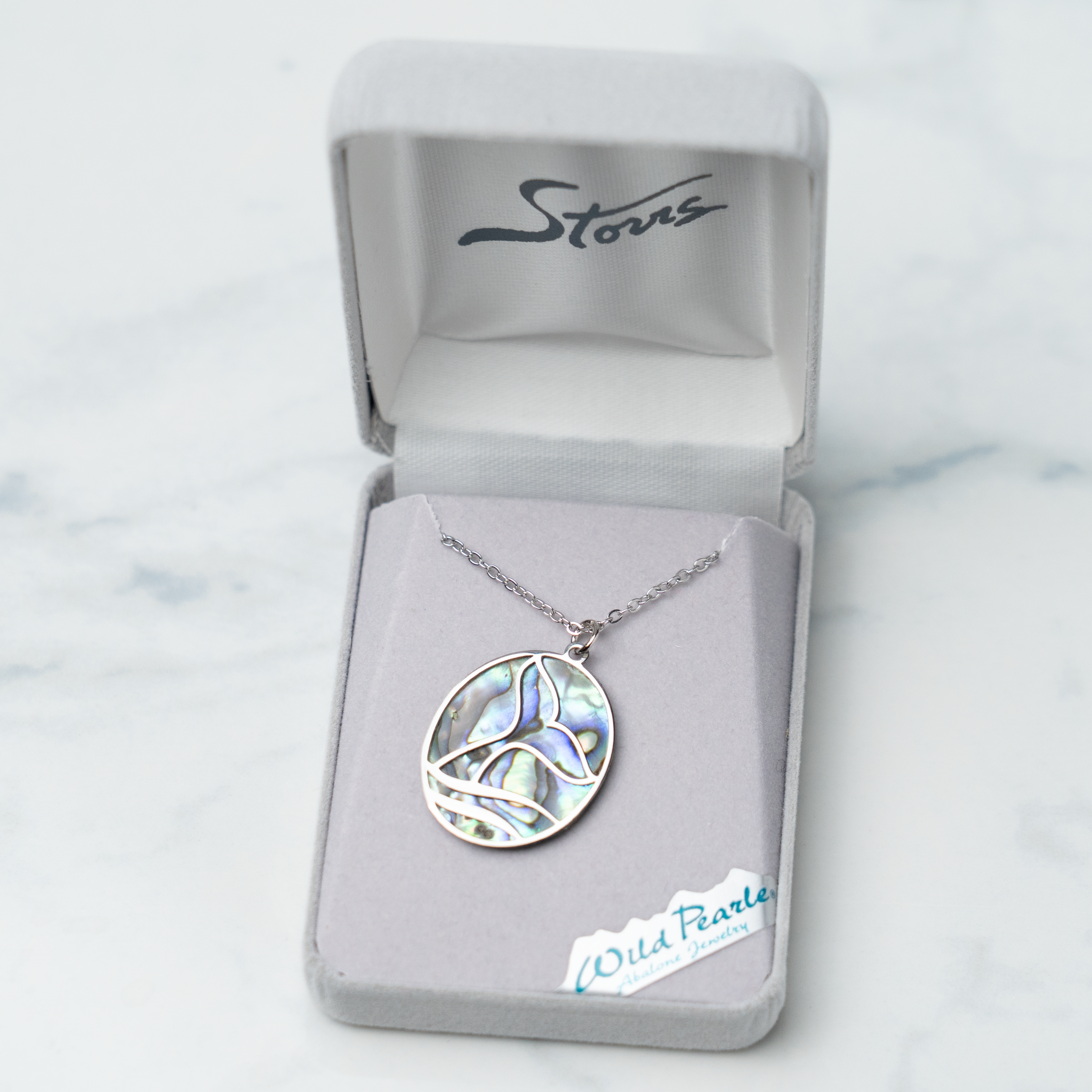 Filigree Whale Tail Necklace