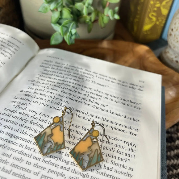 Wild & Scenic Stained Glass Resin Earrings