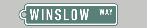 Bainbridge Island Street Sign Keychain