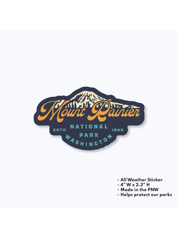 Winthrop Sticker | Mount Rainier National Park Vintage